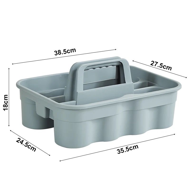 Handheld Plastic Cleaning Utility Caddy Organizer |  35.5x24.5x18cm (LxWxH)