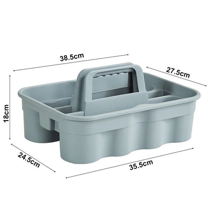 Handheld Plastic Cleaning Utility Caddy Organizer |  Space-Saving Storage | 35.5x24.5x18cm (LxWxH)