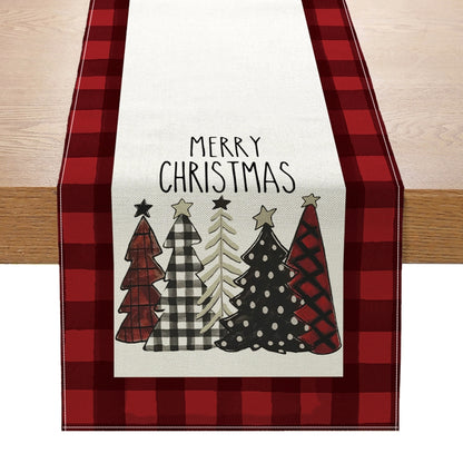 Christmas Table Runner | 33x183cm Linen Tablecloth