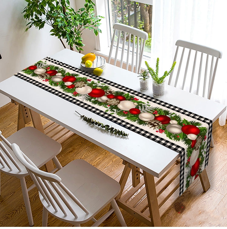 Christmas Table Runner | Linen Table Cover | 33x120cm & 33x183cm