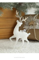 1pc Christmas Elk Decoration Christmas Deer Plastic Hanging Decorations