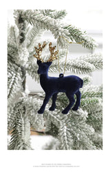 1pc Christmas Elk Decoration Christmas Deer Plastic Hanging Decorations