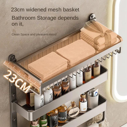 3 Tier Multipurpose Towel Organizer | Compact 50cm Storage Rack