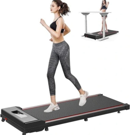 Portable Ultra-Thin Electric Treadmill with LED Display for Home