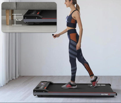 Portable Ultra-Thin Electric Treadmill with LED Display for Home