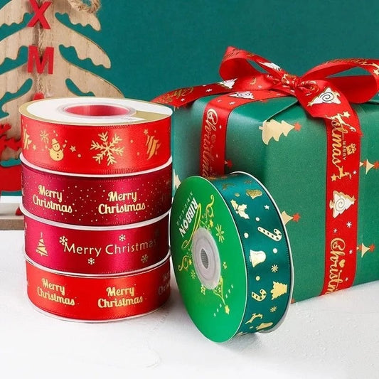 Gift Wrap Ribbon & Christmas Tree Decoration | 2.5cm x 22m