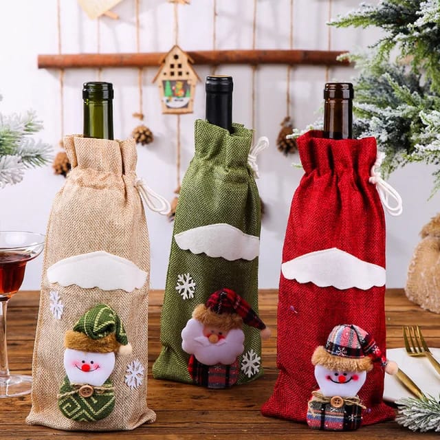 Christmas Wine Bottle Wrap | Festive Designs & Colors