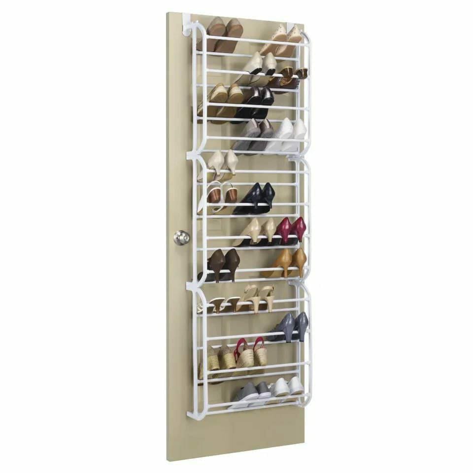 Over The Door Shoe Rack | Organize 24 or 36 Pairs | Space-Saving Solution