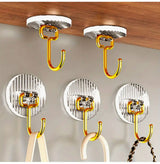 Set of 5 Golden Acrylic Hooks  | Stylish Key Holders for Living Room & Kitchen