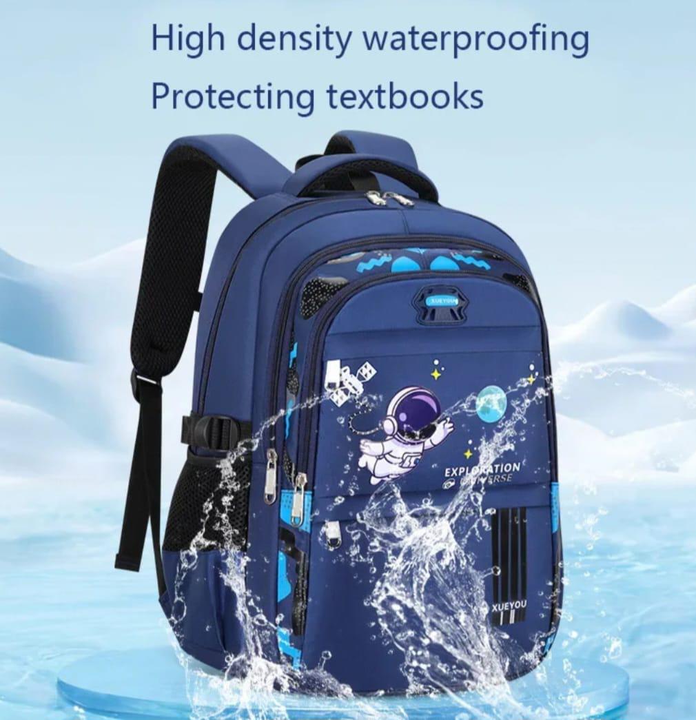 Kids Astronaut Fashion School Bag  Large Waterproof Backpack