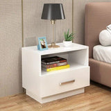 Minimalist Wooden Bedside Table with Drawer | Compact and Stylish Design