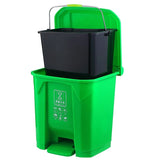 18L Quality Dustbin with Inner Bin | Available in Green, Black, Red, and Blue