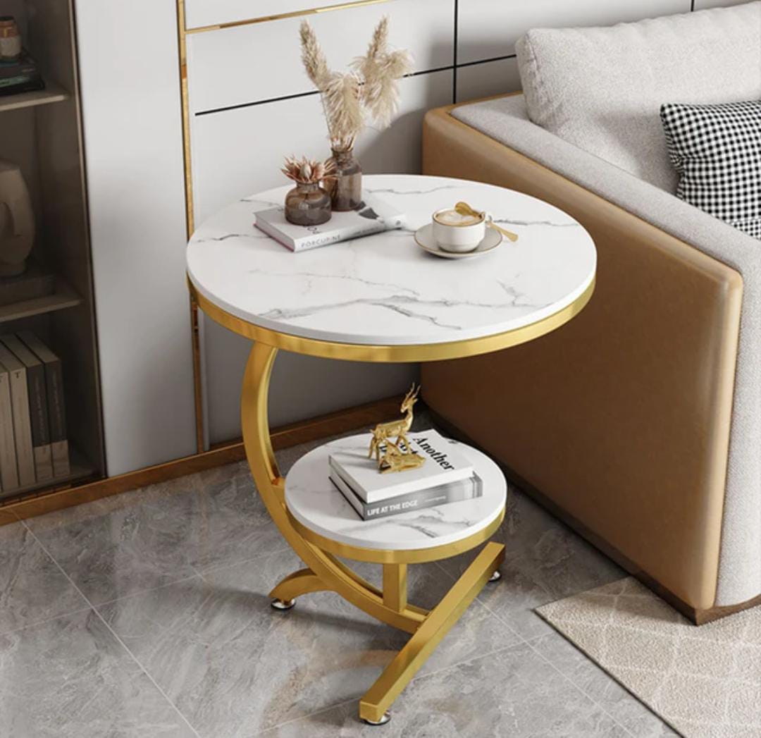 Double Layer Bedside Cabinet/Coffee Table |  Multilayer MDF Board | 50cm x 60cm