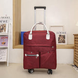 Large Travel Trolley Bag with Shoulder Belt & 4 Universal Wheels | 45x40cm