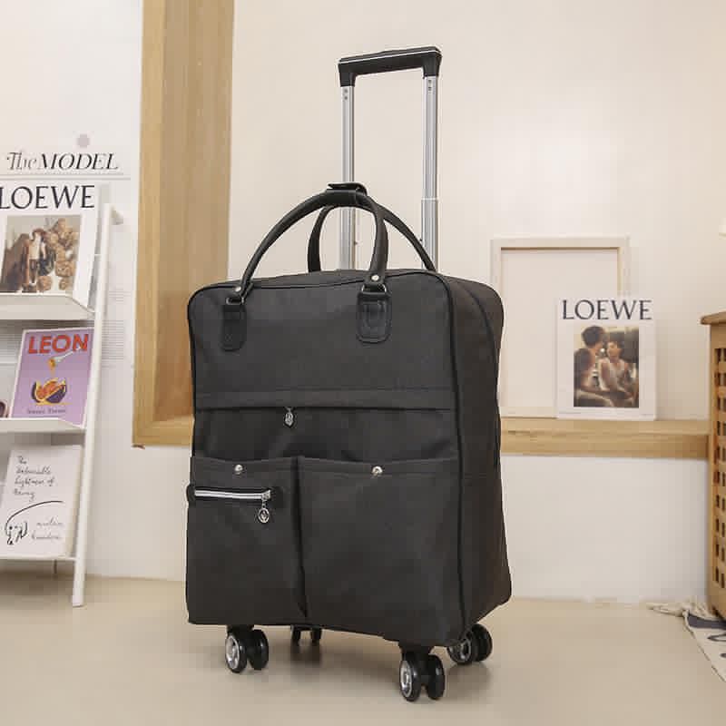 Large Travel Trolley Bag with Shoulder Belt & 4 Universal Wheels | 45x40cm