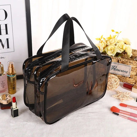 Furaha Finds Double Sided transparent toiletries bag