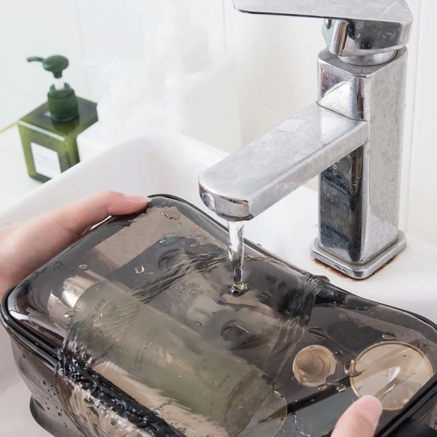 Furaha Finds Double Sided transparent toiletries bag