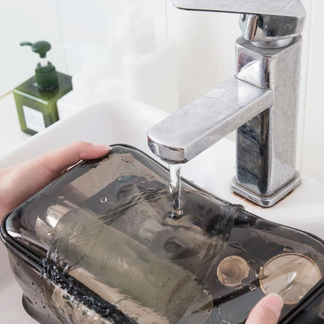 Furaha Finds Double Sided transparent toiletries bag