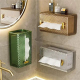 Luxury Diamond Acrylic Tissue Box | Wall Mounted & Tabletop