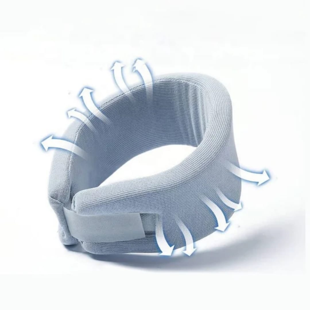 Breathable Soft Travel Neck Pillow with Ergonomic Adjustable Design