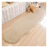 Ultra Soft Rabbit Fur Carpet  60x180cm Irregular Shape