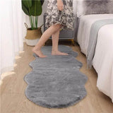 Ultra Soft Rabbit Fur Carpet  60x180cm Irregular Shape