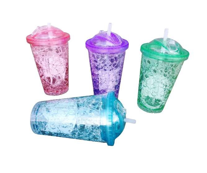 Durable Smoothie Cup with Lid and Straw|~ Perfect for On-the-Go Drinks