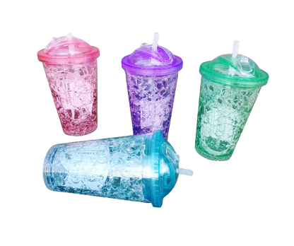 Durable Smoothie Cup with Lid and Straw|~ Perfect for On-the-Go Drinks