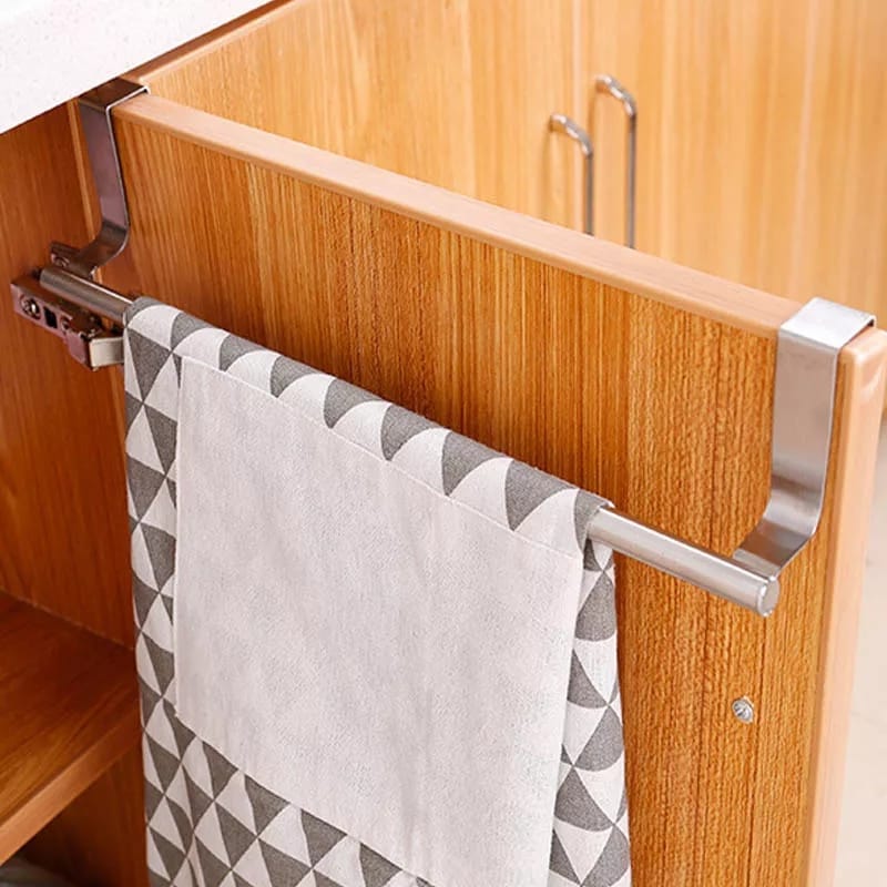 Over The Cabinet Door Towel Holder | Stainless Steel, Rust-Free & Durable