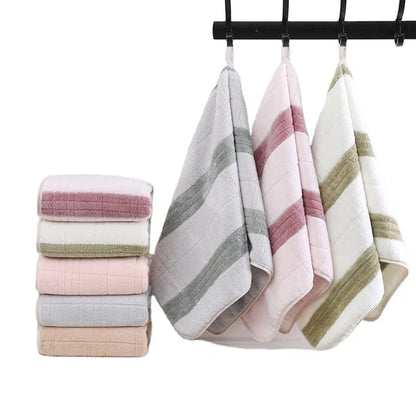 Microfiber Striped 5 pack  Kitchen Towels | Super Absorbent, Soft and Solid Color Dish Towels| Size: 35cm x 75cm