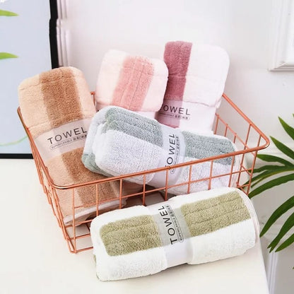 Microfiber Striped 5 pack  Kitchen Towels | Super Absorbent, Soft and Solid Color Dish Towels| Size: 35cm x 75cm