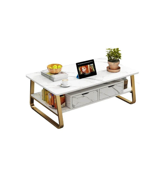 Coffee Table with Drawers | 120cm by 60cm | Modern Design