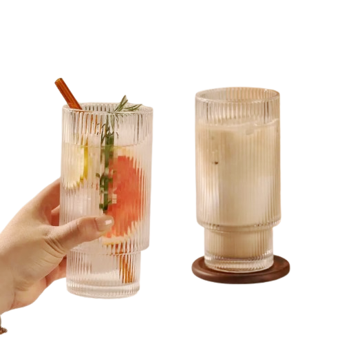 Long Wind Vertical Stripe Coffee Cup / Glass Cup