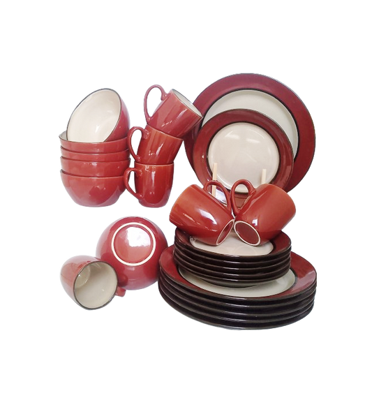 High Quality 24 Piece Ceramic Dinner Set | Complete Dining Service