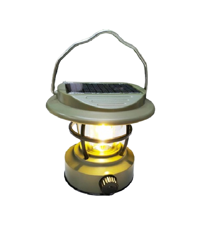 MultiMode Solar Rechargeable Camping Light | 1200mAh to 6000mAh Battery | Solar, USB, & Hand Crank Charging | Up to 10 Hours of Light | 200-600 Lumens | Waterproof & Compact