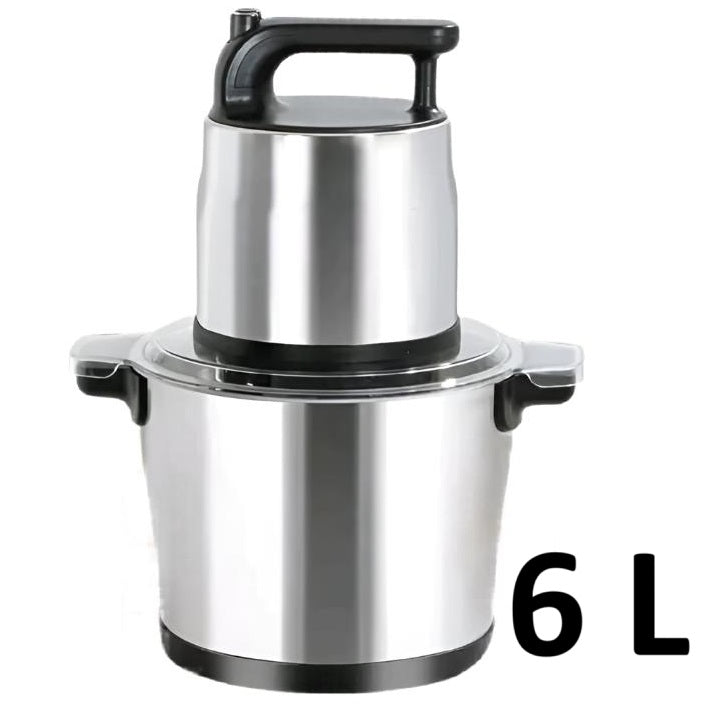 Meat and Vegetable Chopper | 3L & 6L Capacity | Stainless Steel Industrial Food Processor for Meat, Vegetables & More