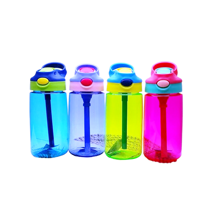 Children Adult Portable 500ml Capacity BPA-free Outdoor Sports Water Bottle Straw Cup Bottle | Travel | Adventure Drinking Water Bottle | Multiple Colors