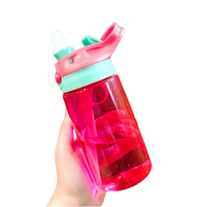 Children Adult Portable 500ml Capacity BPA-free Outdoor Sports Water Bottle Straw Cup Bottle | Travel | Adventure Drinking Water Bottle | Multiple Colors