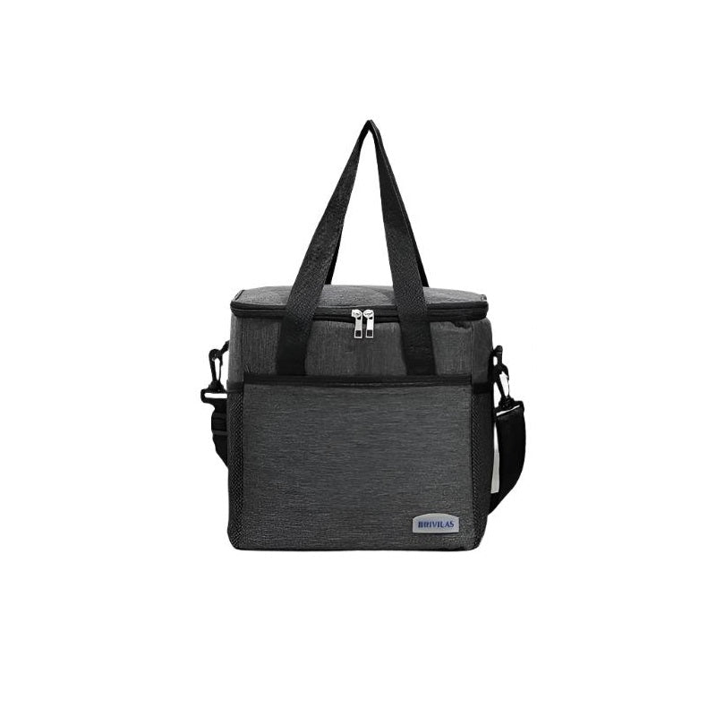 Large Capacity Outdoor Aluminum Foil Insulated Lunch Bag | Thermal Picnic Lunch Bag | Available in Black, Grey, and Navy Blue