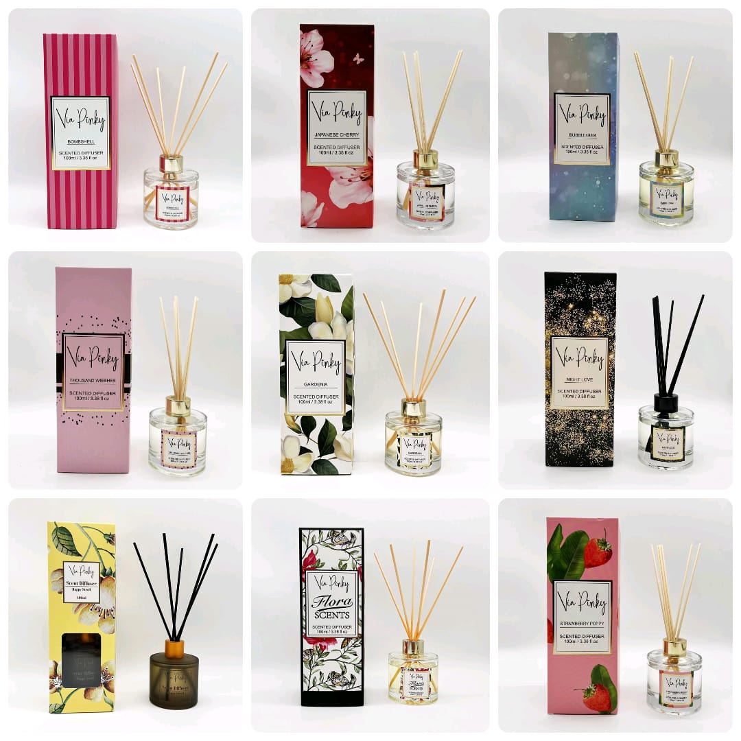 100ml Capacity Reed diffuser |Ideal for Washroom, Living Room, Bedroom