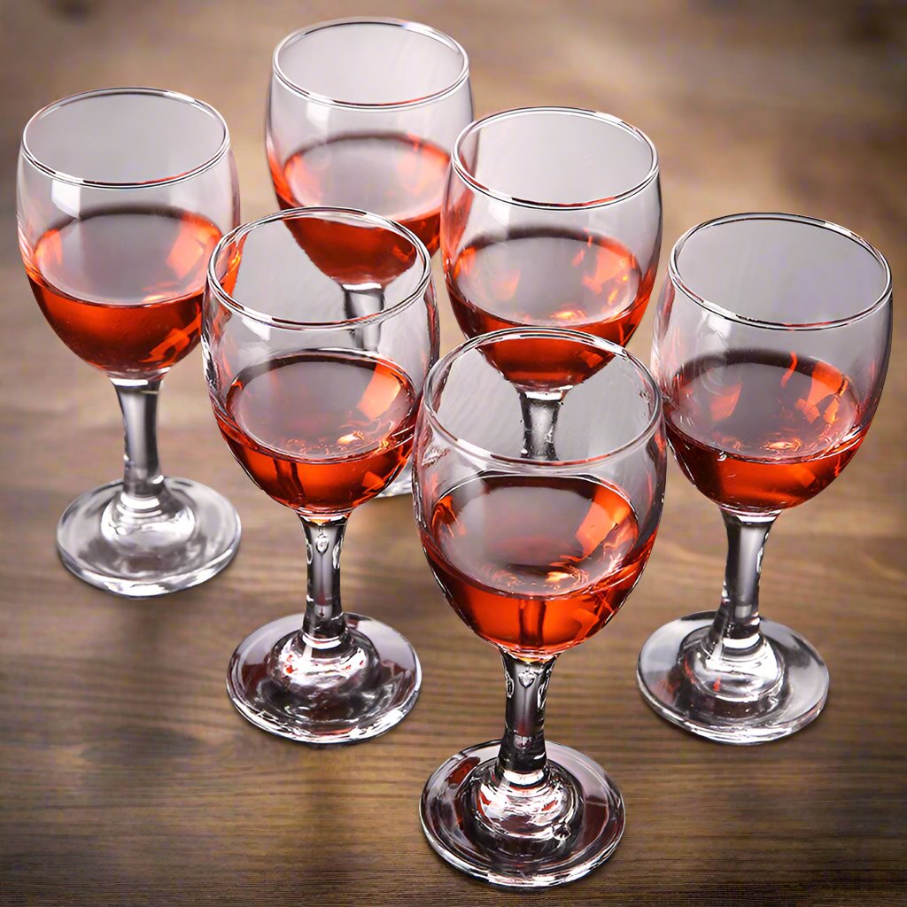 Set of 6 Elegant Wine Glasses | Perfect for Red and White Wine