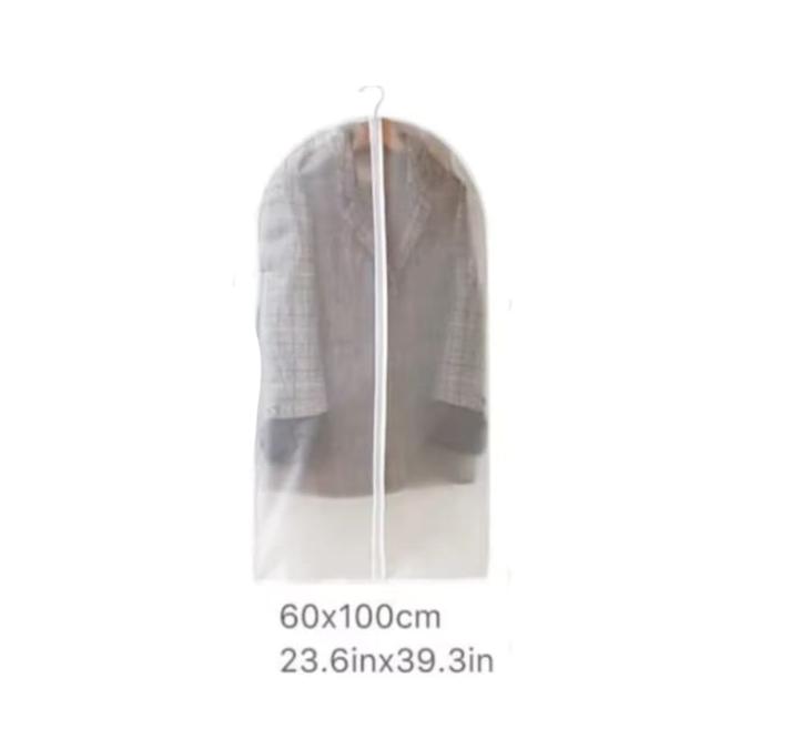 Transparent Fabric Garment Waterproof Dustproof Protector Organizer |Wardrobe | Travel | Storage | 60*100cm