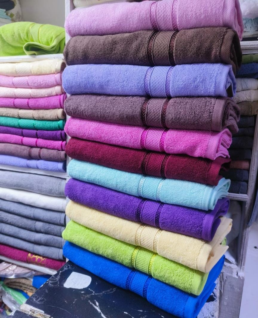 Large Cotton Towels | Premium Quality | 90x150cm | Soft, Absorbent, and Durable | Ideal for Bath or Beach