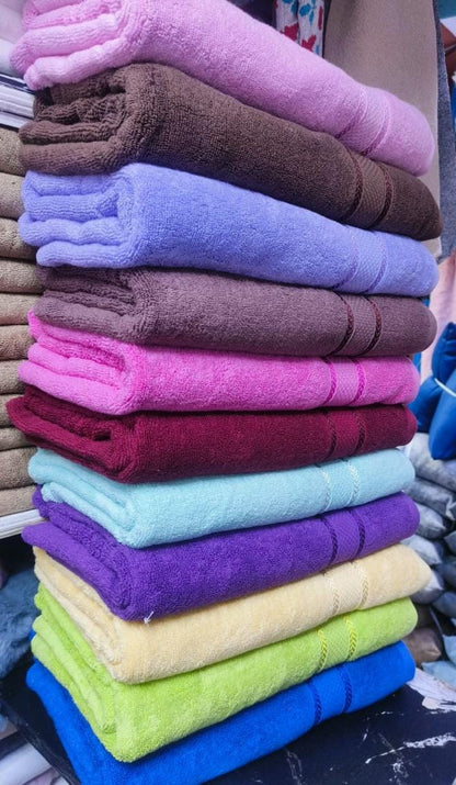 Large Cotton Towels | Premium Quality | 90x150cm | Soft, Absorbent, and Durable | Ideal for Bath or Beach