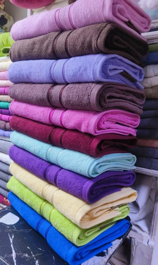 Large Cotton Towels | Premium Quality | 90x150cm | Soft, Absorbent, and Durable | Ideal for Bath or Beach