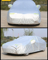 High Quality Universal Grey Car Cover with Fleece Lining & Reflective Sides | Waterproof, Scratch & Heat Resistant | Size XL (BMW, Mercedes) | | 4.9m x 1.8m x 1.5m