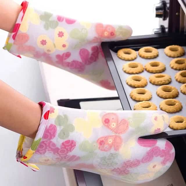 Double Insulation Silicone Cotton Oven Microwave Glove | Heat Resistant | High Quality | Comfortable