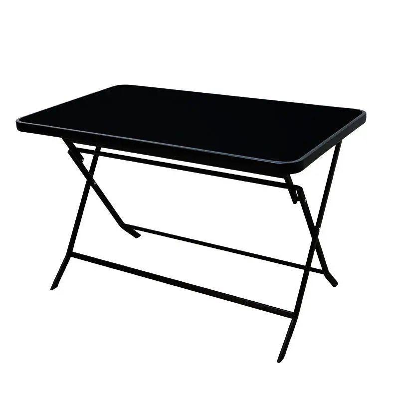 High Quality Foldable Outdoor Dining Table with Glass Top | Portable and Stylish Furniture