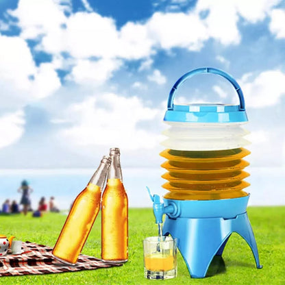 Collapsible Juice Liquids Dispenser | 7.5 Liters Capacity | Space Saving Design | Perfect for serving juices, flavored water, iced teas, & punch at parties