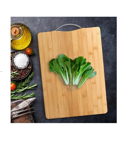 Bamboo Wooden Chopping Board | Durable, Eco Friendly, Scratch Resistant Cutting Board for Kitchen Use